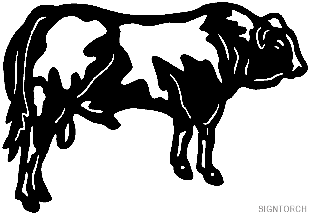 Animal - Bull Side View | ReadyToCut - Vector Art for CNC - Free DXF Files