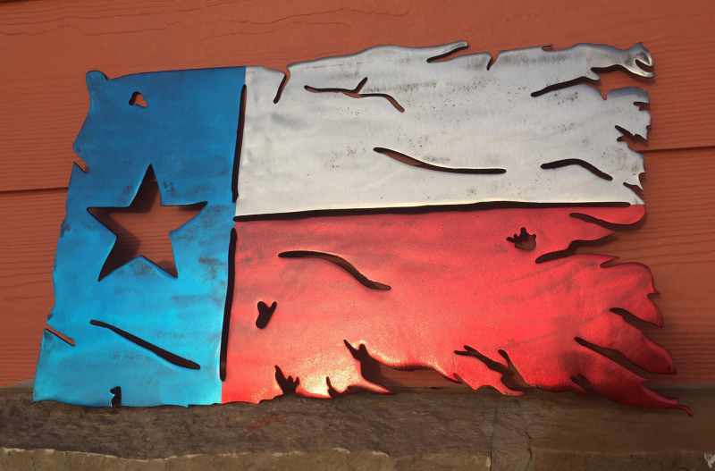 Symbols - Tattered Texas Flag | ReadyToCut - Vector Art for CNC - Free