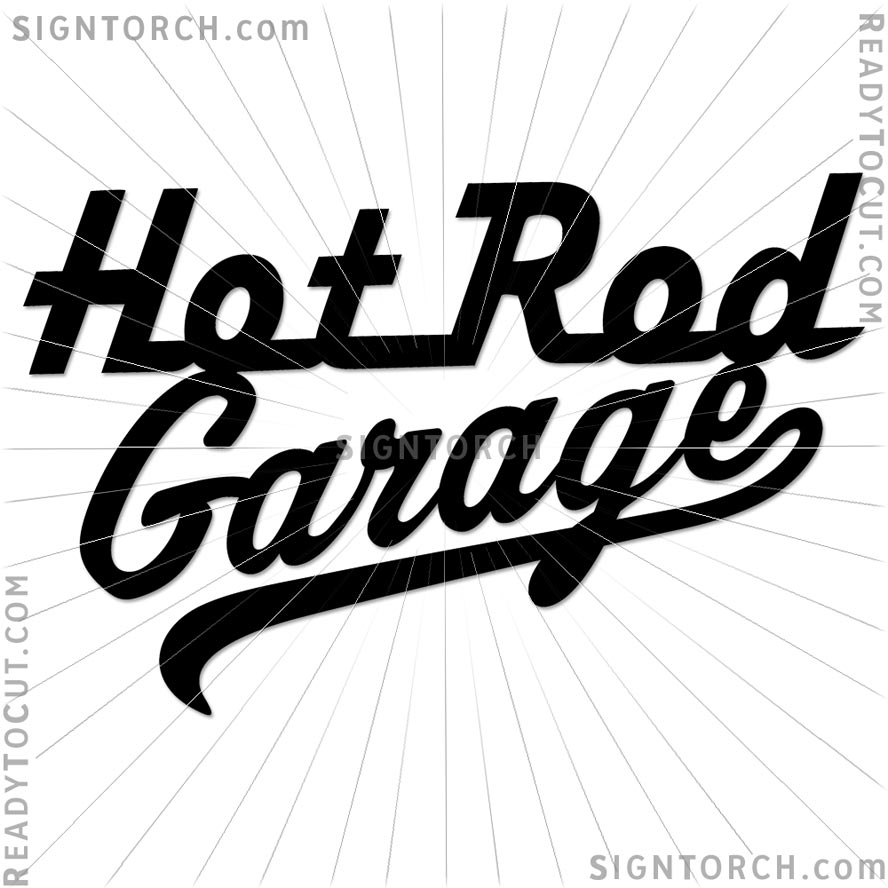 Hot Rod Garage Readytocut Vector Art For Cnc Free Dxf Files 8801