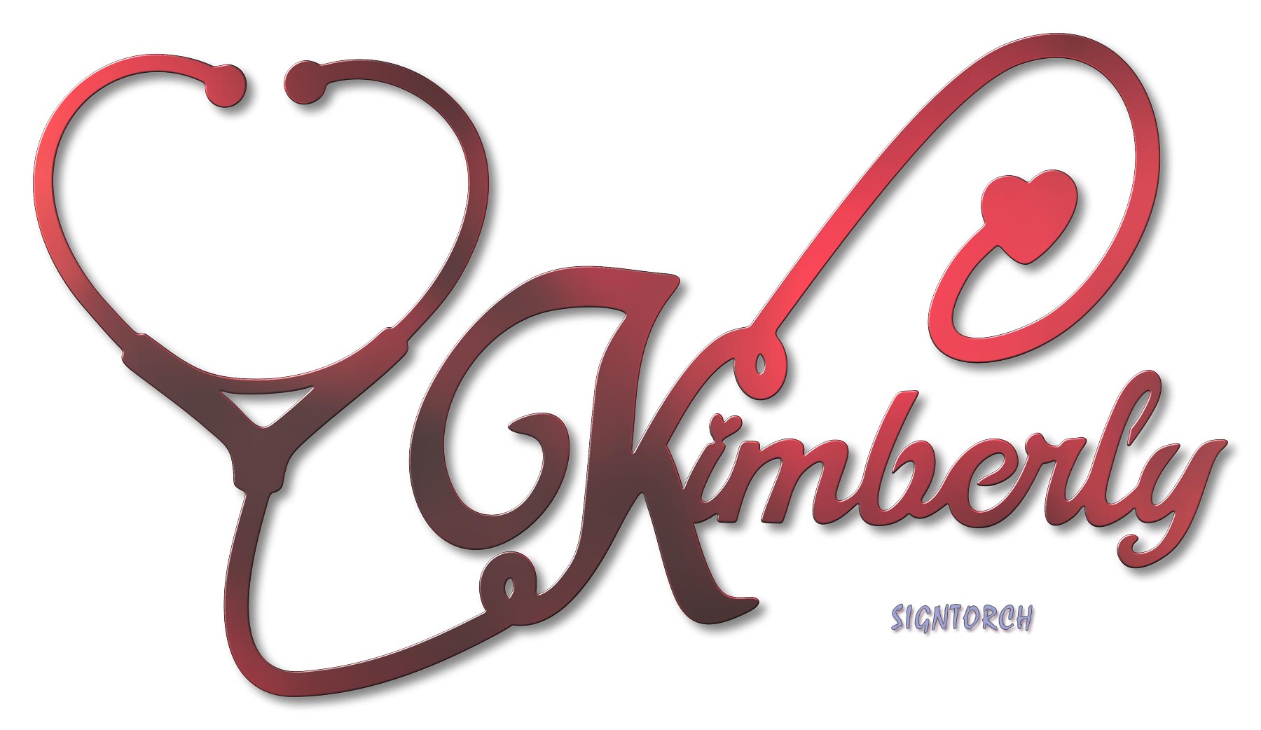 Download Stethoscope Heart for Kimberly | ReadyToCut - Vector Art ...