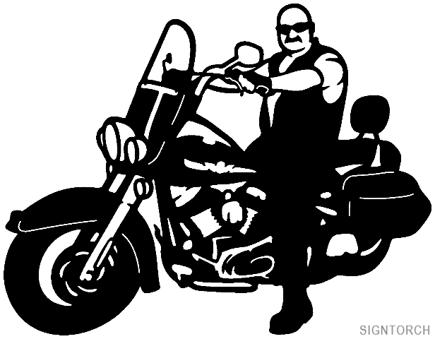 Motorcycle Rider Memorial | ReadyToCut - Vector Art for CNC - Free DXF ...